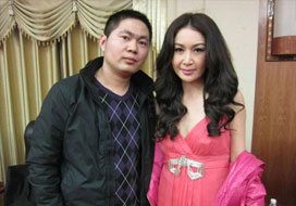 广州优游国际与明星合影