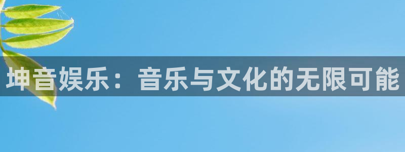 优游国际官网：坤音娱乐：音乐与文化的无限可能